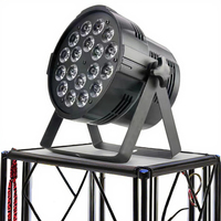 UNOXINE 18W RGBW DMX512 Slim Par LED Wash Light avec IP33 Ra90 pour Disco Hotel Professional Stage Lighting