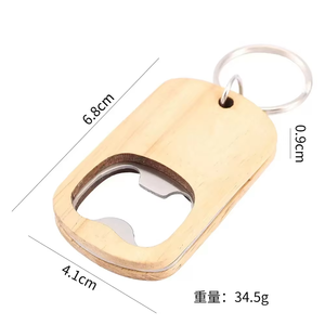 Oferta Especial: Llavero Destapador de Botellas de Acero Inoxidable de Alta Calidad Tough Guy K-0311 con Cubierta de Madera de Caucho Sostenible para el Hogar - Product Image 3