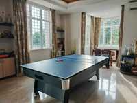 Mesa de Billar y Snooker Profesional de Lujo para Interiores con Retorno de Bolas, de 7, 8 y 9 pies, Moderna, Personalizada, con Cuero, en Oferta al por Mayor
