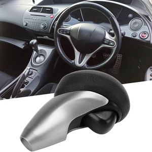 Honda Automatic Gear <b>Shift</b> <b>Knob</b> Gray Carbon Fiber Texture Ergonomic Plastic Replacement Part - Product Image 1