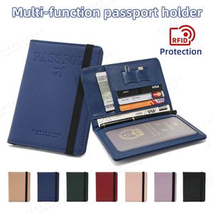Porta Pasaportes de Cuero con Protección RFID Antirrobo, Cartera para Documentos de Viaje con Ranuras para Tarjetas y Pasaporte para Mujeres y Hombres - Product Image 5