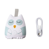Machine à sons d'oiseaux Ruido Blanco Beb Robot 30 60 90 avec minuterie, 30 sons, mini haut-parleur portable mignon rechargeable avec capteur de pleurs