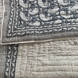 Colcha Kantha Étnica Vintage Hecha a Mano de Diseño de Lujo de Fabricante Indio, Colcha Kantha de Algodón Cosida a Mano, Colcha de Retazos para Hotel - Product Image 1