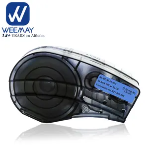 Weemay Free Sample Industrial Vinyl Labels Compatible Brady M21-500-595-BL Label Cartridge Tape for Bmp21 Plus