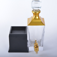 Flacon de parfum en verre de style arabe fait à la main, sans plomb, 750 ml, rond/carré, bouchon à vis, couleur personnalisée, pompe pulvérisateur, emballage