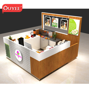 Fabricante de Mostradores para Cafeterías y Bares, Diseño Personalizado de <span class=keywords><strong>Kiosco</strong></span> de Café Interior de Madera para Centros Comerciales - Product Image 6