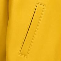 Blouson Bomber Personnalisé en Peau de Mouton Lourde 320g avec Logo Brodé sur le Devant, Manches Raglan et Bordures Côtelées, Coupe Oversize Style Urbain
