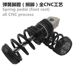 แป้นเหยียบสปริงสำหรับสกู๊ตเตอร์ ที่พักเท้าหลัง สีน้ำเงิน อะไหล่เหล็กอัพเกรด - Product Image 5