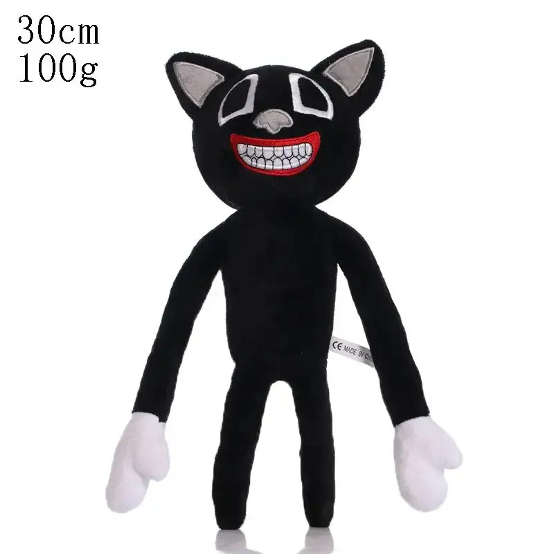 Tête de sirène jouets en peluche blanc noir Sirenhead peluche poupée horreur personnage chiffres Peluches mignon Anime chien cadeau de noël jouets