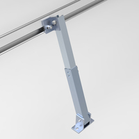 UISOLAR Supports de panneaux solaires inclinables en aluminium anodisé, structures de support de panneaux solaires, pieds avant et arrière