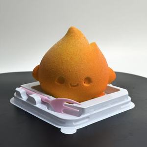 เค้กมูสแช่แข็งรูปทรงเปลวไฟ ขนมหวานสำหรับเพื่อน ผู้ผลิตเค้กมูสแท้ - Product Image 1