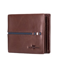 First Layer Leather Drivers License Photo Album Men's Wallet RFID Anti-Scanning Shielding Wallet