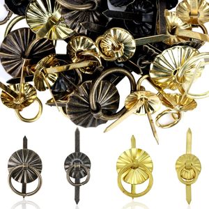 Yiphates Pcs Metal <b>Brad</b> Fasteners With Pull Rings Small Ring Fasteners Ring Pulls Handle For DIY Crafts Decoration Accessories - Product Image 1