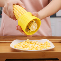 Accessoire de cuisine pratique et écologique : Égreneuse à maïs en acier inoxydable 304, outil à légumes antiadhésif et efficace pour le maïs