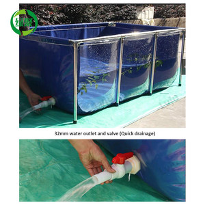 LVJU - <span class=keywords><strong>Pecera</strong></span> Única de Acero Inoxidable con un Lado Transparente, 900 <span class=keywords><strong>Litros</strong></span>, Lona de PVC, Accesorios para Acuarios - Product Image 4