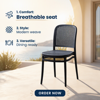 Chaise de salle à manger empilable légère et moderne, colorée, de style européen, imperméable, à dossier haut, en plastique, pour la maison, le bureau et la cuisine