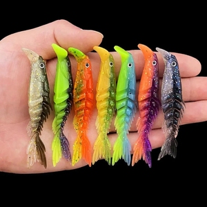 Luia appât deux couleurs os poisson noueux appât souple multi-couleur multi-taille ciseaux queue de poisson appât souple bateau de pêche en mer boîte de pêche - Product Image 5