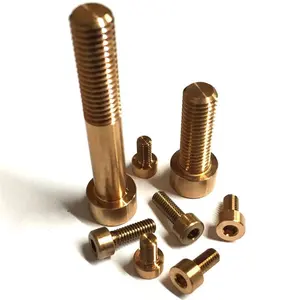 数控加工服务OEM不同尺寸磷青铜内六角螺钉