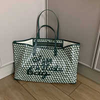 Sac fourre-tout de luxe pour femme inspiré des grands créateurs, motif monogramme en Y, grand sac de shopping ouvert, sacs à bandoulière de marque célèbre, sac à main multicolore