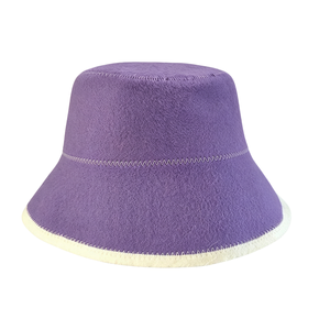 Gorro de sauna bordado al por mayor con logo personalizado, gorro de sauna de fieltro multicolor, gorro de sauna estilo cubo colorido para sala de vapor - Product Image 5