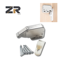 ZERUN Loquet de porte de placard invisible, minimaliste et moderne, à ressort de rappel en fer, auto-bloquant, type Éléphant