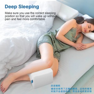 Coussin de genou en mousse à mémoire de forme, tissu tissé 100% polyester, soulagement de la douleur <span class=keywords><strong>sciatique</strong></span>, pour le repos au lit et le sommeil, utilisation magnétique et massante - Product Image 3
