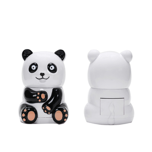 Molinillos esféricos <span class=keywords><strong>de</strong></span> 3 piezas <span class=keywords><strong>de</strong></span> aleación <span class=keywords><strong>de</strong></span> Zinc al por mayor con cajón lindo Panda forma portátil Manuel accesorios para fumar molinillo <span class=keywords><strong>de</strong></span> tabaco - Product Image 3