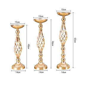 Wedding Centerpieces Stand Gold/Tall Candle Holders Flower Holder Vases
