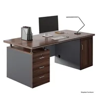 Bureau et chaise d'ordinateur simple ou double de luxe moderne combinaison simple matériau en bois pour la maison