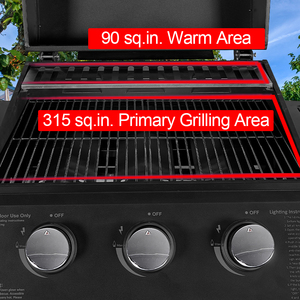 Barbecue à <span class=keywords><strong>gaz</strong></span> portable avec brûleur, <span class=keywords><strong>plancha</strong></span> et couvercles pour camping et extérieur - Product Image 6