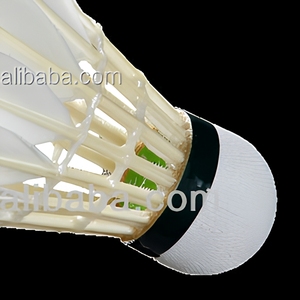 Volant de badminton en plumes de canard blanc, tête en liège double couche, pour entraînement et tournois - Product Image 5