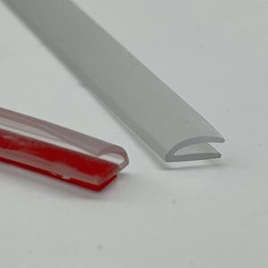 Scellage de porte en verre de <span class=keywords><strong>douche</strong></span> SDTS moderne sceau translucide 'V' avec ruban adhésif Hi-Bond ou autocollant adhésif - Product Image 3