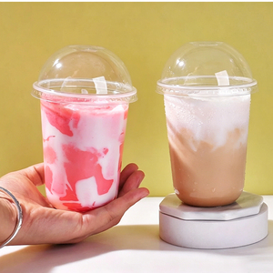 Customization Logo Clear Disposable Food Grade PP U-Shaped Cups for Cold Drinks Ice Coffee UV/Silk Screen Printing Custom Sizes - Product Image 6