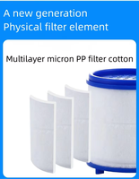 Robinet mural rotatif finition chromée pour cuisine et salle de bain, adaptateur de filtre à eau, débit réglable, élimine les impuretés
