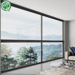 Fenêtre moderne surdimensionnée en verre trempé Portes coulissantes en verre aluminium ultra-mince à double vitrage - Product Image 3
