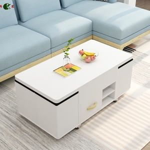 Semplicità tavolo da caffè con sollevamento, tavolo da pranzo, tavolino telescopico multifunzionale - Product Image 5