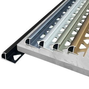Perfil de Protección de Esquinas Metálicas Decorativas para Decoración de Paredes, Moldura de Azulejos de Aluminio Anodizado con Bordes Redondeados, Fabricado en Vietnam - Product Image 2