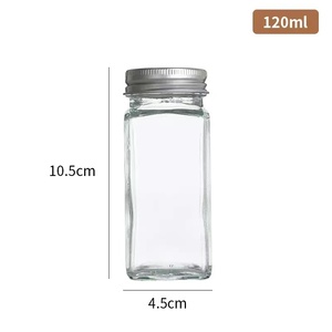 인기 폭발 도매 유리병 주방 향신료 보관병 식품 유리 보관 용기 세트 (뚜껑 포함) - Product Image 5
