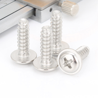 Vis autotaraudeuses à tête cylindrique cruciforme en acier inoxydable 304 avec rondelle, à queue plate, pour circuits imprimés (PWB)