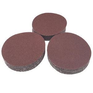 4 इंच 5 इंच लाल नो होल एल्यूमीनियम ऑक्साइड अपघर्षक सैंडिंग डिस्क हुक और लूप सैंडिंग पेपर - Product Image 5