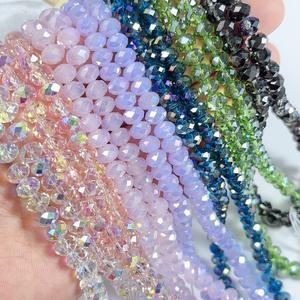 8mm Acryl Kristallschliff Lose Glatte Glasartige Perle Schmuckzubehör Hersteller Direkt Großhandel Reifenperle - Product Image 1