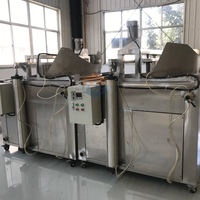 Freidora industrial continua por lotes para tofu Puffs Freidora profunda para gas/Chips eléctricos Banana Donuts Maquinaria de procesamiento