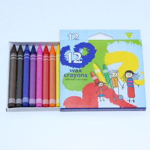Non toxique EN71 enfants dessin facile 12 chefs d'accusation couleur crayons de cire - Product Image 2
