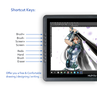 Tablette de dessin tactile à écran HD TFT LCD pour les concepteurs Moniteur graphique à pression de 8192 niveaux 266PPS Signature Pad avec interface USB