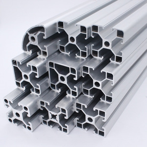Industrial Aluminum Profiles 40mm European Standard 6063 Alloy Anodized For Woodworking Machinery Frames - Product Image 4