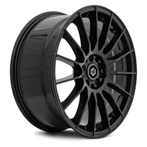 Jantes en alliage d'aluminium moulées, finition noir mat, 5x112mm PCD, 30mm ET, 35 rayons, design concave - Product Image 3