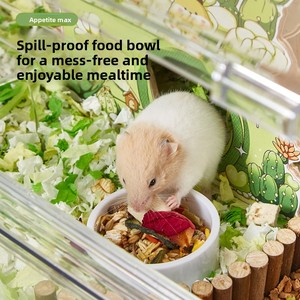 Série <span class=keywords><strong>Hamster</strong></span> Peeping : Niche en plastique de dessin animé, jouet décoratif mignon pour hamsters et hamsters nains, idéal pour se cacher - Product Image 5