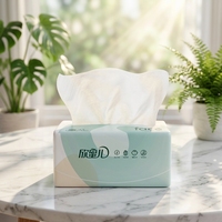 Mouchoirs en papier doux OEM en gros, personnalisables avec logo, 3 plis, pour distributeur de bureau, pliés en intercalaire, pour l'exportation mondiale