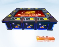 Machine de jeu de pêche Golden Toad Lion King Awakening approuvée, modèle unisexe à monnayeur pour adultes