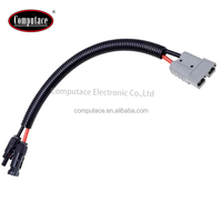 Prise de panneau solaire PV 30A, courant élevé, conducteur en cuivre nu plaqué argent, isolation en PVC, classe VW-1, câble AWG 8, 300 mm